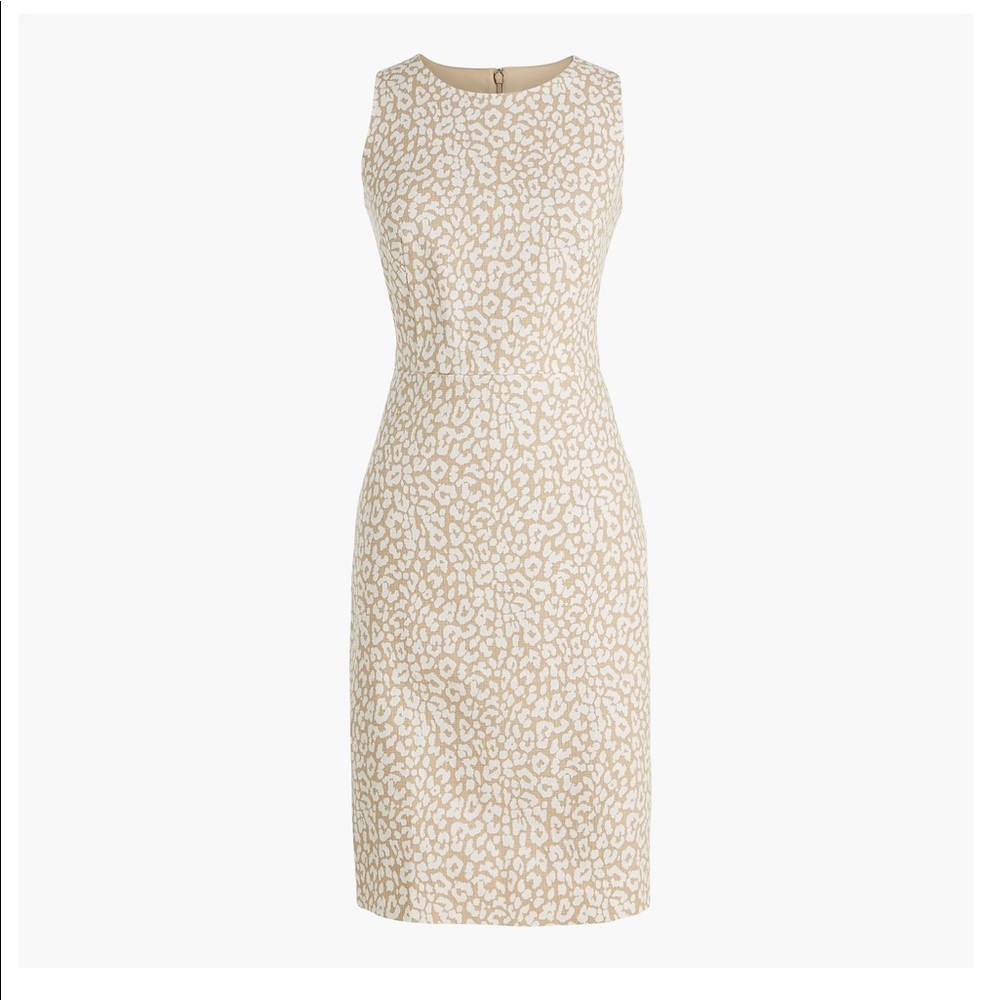 J.CREW FACTORY Leopard Print Sheath Dress - Women’s Size 10 - New With Tags - Picture 9 of 9